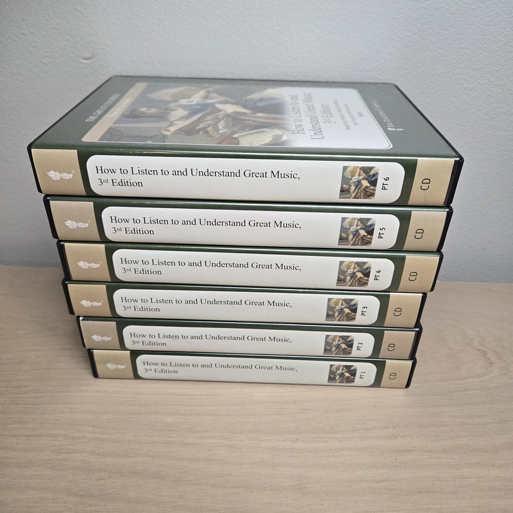 6 CD Audio Set Great Courses How To Listen To & Understand Great Music 3rd 2006
